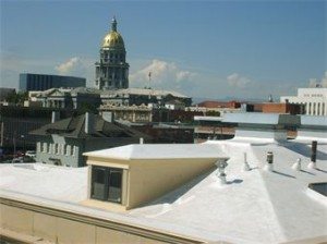 Celtic Roofing Project showing damaged roof in Denver Colorado